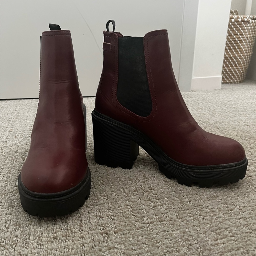Maroon Booties